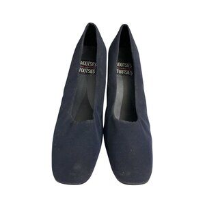Mootsies Tootsies belize  Womens size 10M Blue Fabric Slip-On Square Toe  shoe